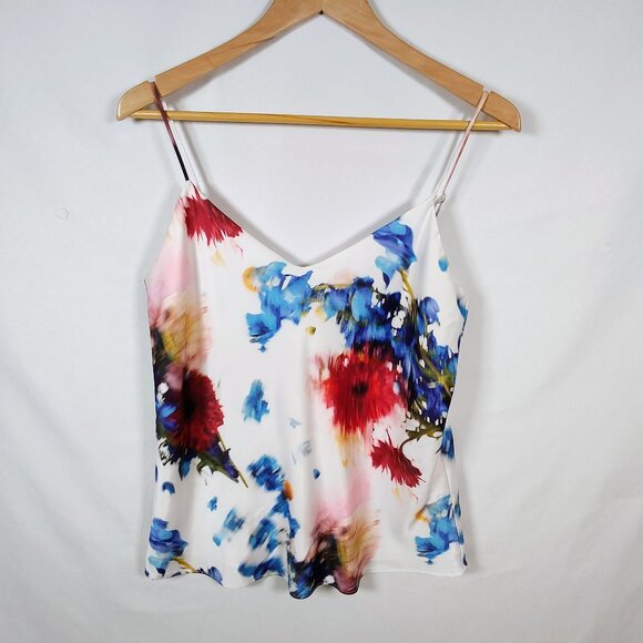 Club Monaco Tops - Club Monaco Women's Medium Kora White Floral Cami Top NWT